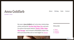 Desktop Screenshot of annagoldfarb.com